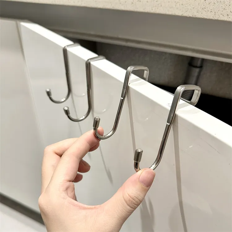 拾物造家厨房强力不锈钢柜门强力置物钩卫生间浴室办公橱柜免打孔