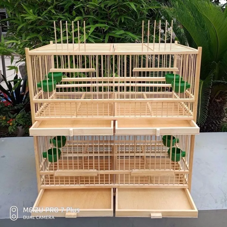 鸟笼精品四格排笼绣眼 玉鸟绣眼芙蓉 珍珠鸟 贝子笼带挂钩