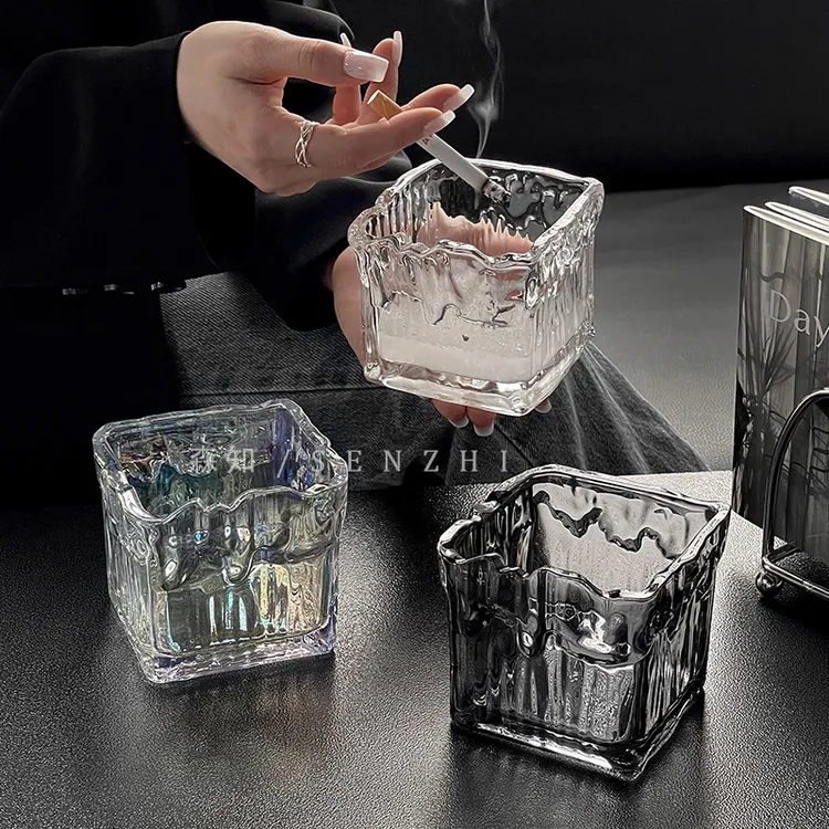 轻奢风防飞灰烟灰缸创意个性烟灰缸家用烟灰缸爆款2025新款烟灰缸