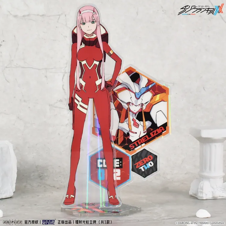 暴蒙正版DARLING in the FRANXX 国家队镭射光柱亚克力立牌02官谷