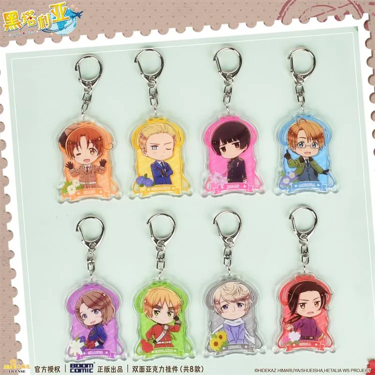 暴蒙 正版 黑塔利亚 World Stars 双面亚克力挂件 官谷周边