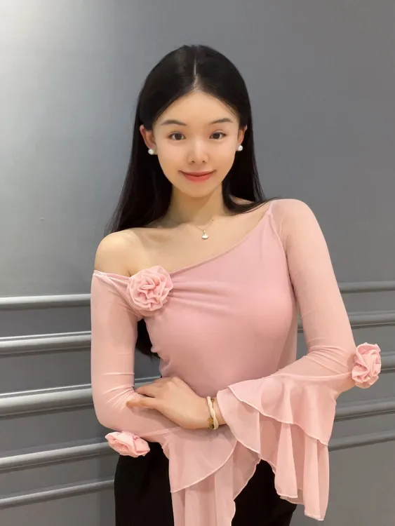 新款摩登舞连体拉丁舞跳舞洋气上衣PUNK012摩登服装