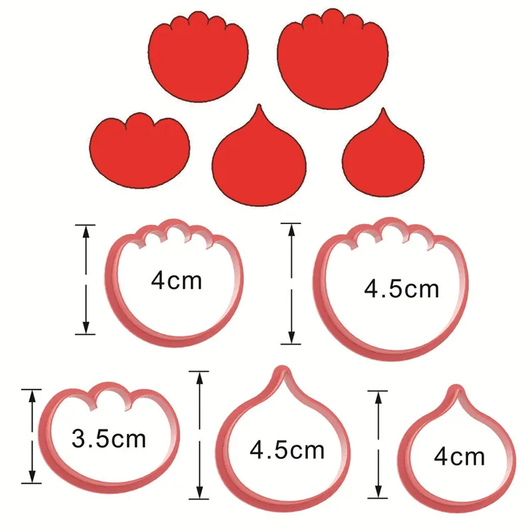 牡丹花瓣模具连体牡丹一体底座寿桃花馍模具馒头花样面食蛋糕工具
