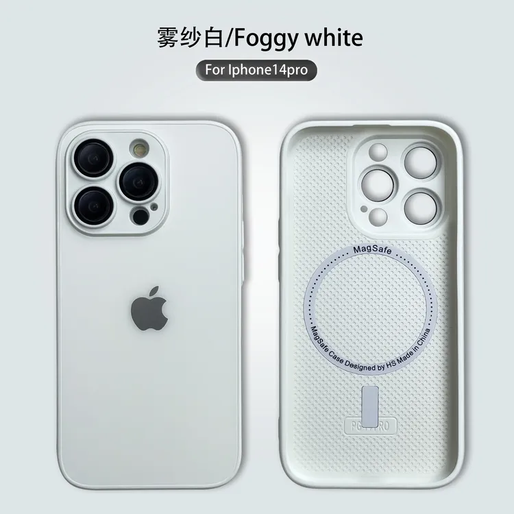原机色适用苹果16Promax磁吸护镜iPhone15磨砂玻璃14/13/12手机壳