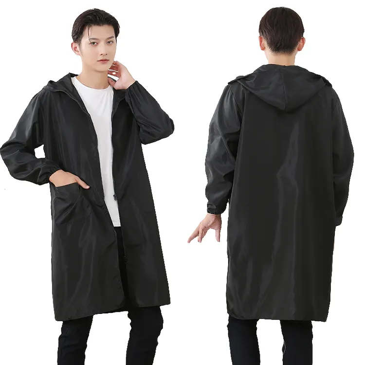 四季罩衣男女风衣加长外套时尚夏薄款工作服微防家用围裙大褂工装