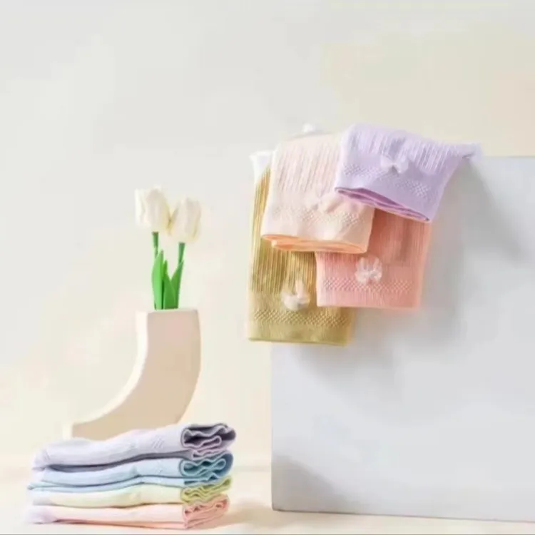 【12条装】云朵中高腰蝴蝶结内裤舒适无痕透气女士短裤三角裤