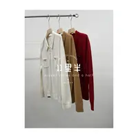 11里半&如懿【为你写诗】百搭简约POLO领经典轻奢100%绵羊毛针织衫