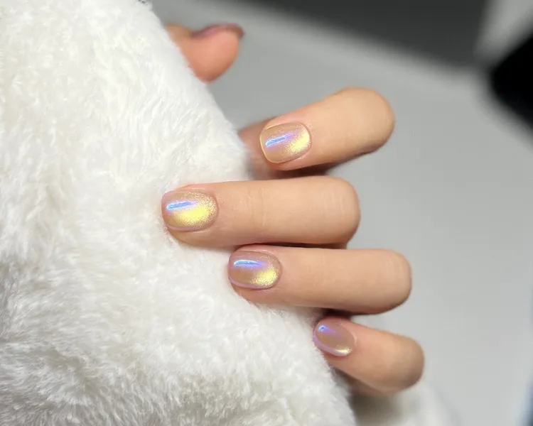 【极光白03】纯手工穿戴甲默认瑕疵no退no换