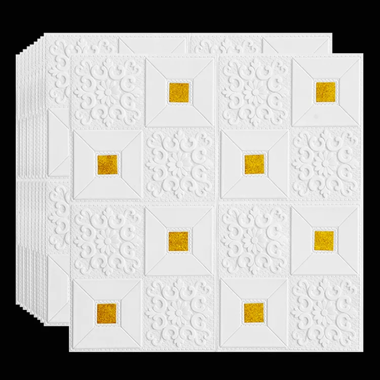 防水防潮防霉墙纸自粘3d立体泡沫墙贴背景墙自贴壁纸家用贴画卧室