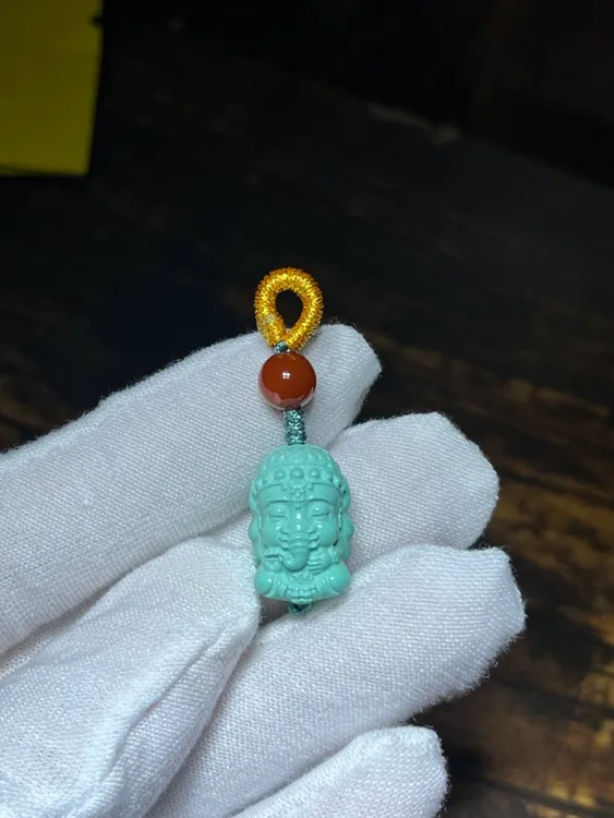 文玩配饰 象神小吊坠 可做手串吊坠 背云 高瓷 雕工精细 喜欢下单