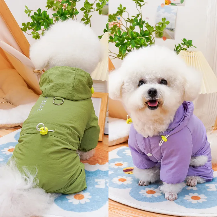 【新款防风防脏四脚衣】狗狗衣服秋季四腿衣比熊泰迪小型犬宠物服装