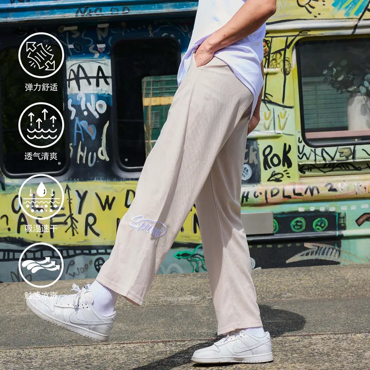 WABRAVE美式九分裤宽松篮球运动休闲透气直筒长裤训练跑步潮流
