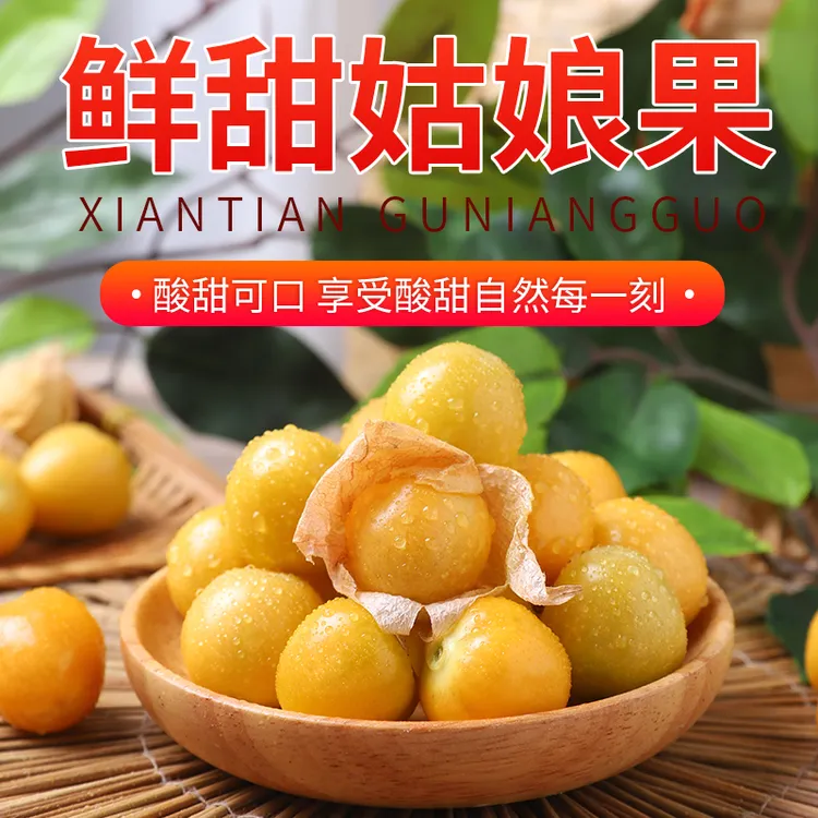 东北姑娘果菇娘果洋姑娘甜菇娘灯笼果姑娘水果花姑娘