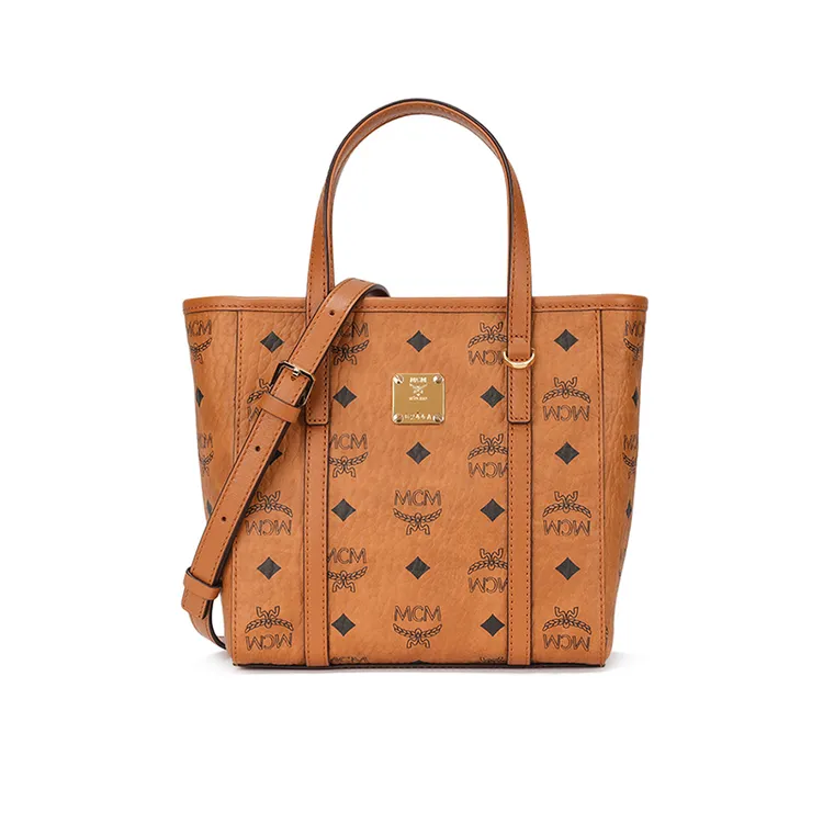 MCM菜篮子经典百搭托特包轻奢时尚手提斜跨包  