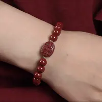 正品高含量朱砂时尚简约八个生肖手链