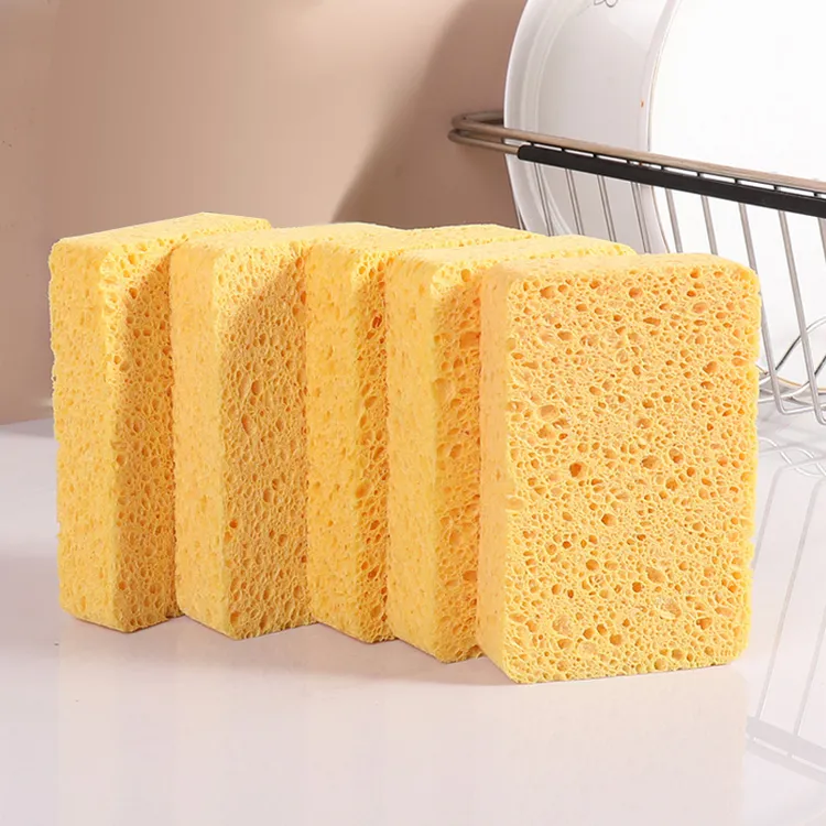 yifei/亿菲洗碗木浆棉海绵擦厨房洁净去油吸水刷洗餐具厨具
