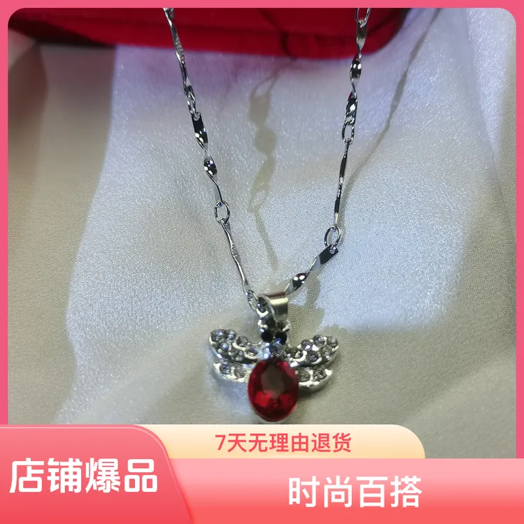 铜合金项链 018小蜜蜂吊坠项链小众饰品时尚饰品镶嵌项链女款