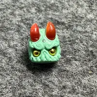 雕刻阿呆直径12mm左右琉璃蒙松个性十足手串文玩珠子必备手工精美