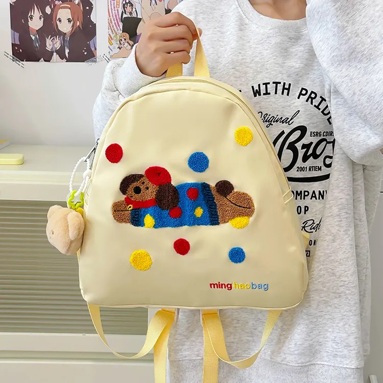 丑萌小狗小书包女美拉德丑萌小众卡通可爱迷你双肩包学生背包