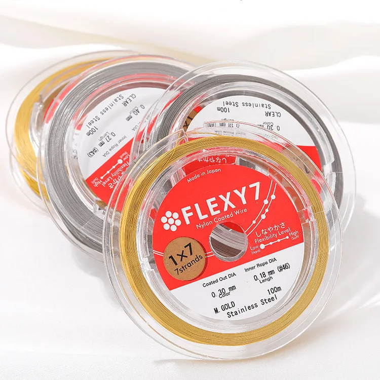 FLEXY7原装进口钢丝线手工diy柔软串珠线项链手链线饰品配件材质