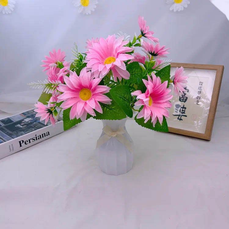 太阳花全套材料包含花瓶花杆配件DIY手工仿真材料