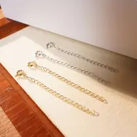 go 链子925银 S925纯银项链手链加长尾链延长链5cm