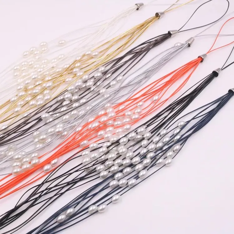 新款小清新仿珍珠窗帘绑绳绑带样板房装饰配件珍珠轻奢米粒扎束带