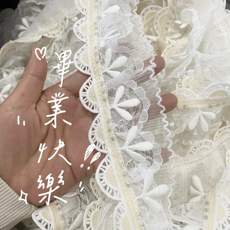 新款花边法式唯美窗帘配件温柔叶子设计款