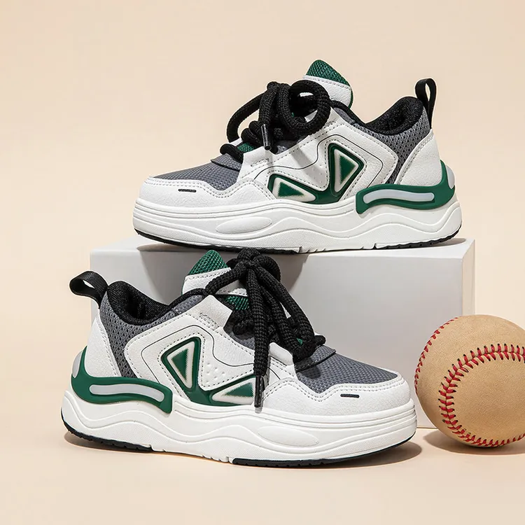 哈比熊GS8633G皮面潮流动鞋防滑减震轻便休闲百搭板鞋