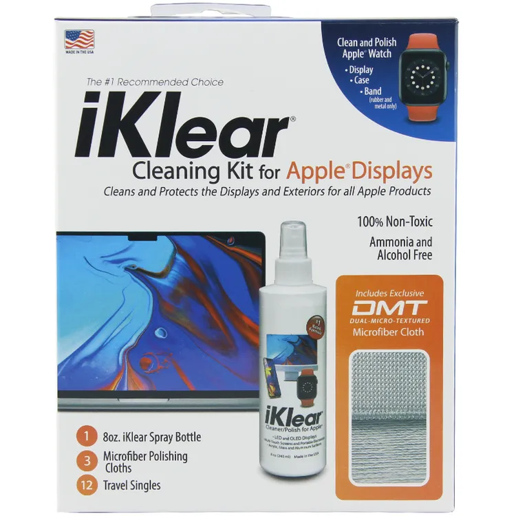 iKlear 电脑清洁套装 MacBook笔记本雾面屏幕清洁剂擦拭布IK-5MCK