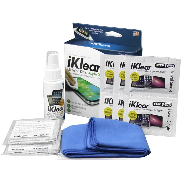 iKlear 电脑清洁套装 MacBook笔记本电脑屏幕清洁剂擦拭布IK-IPOD