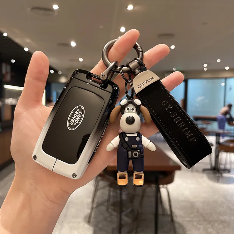 2024款路虎钥匙套揽胜卫士揽运发现运动版极光发现4车5星脉壳扣包