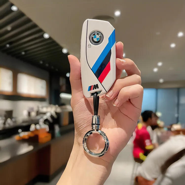 宝马钥匙套2023款7系735li/新款740li/i7/X1/iXXM高档X7X6女扣壳