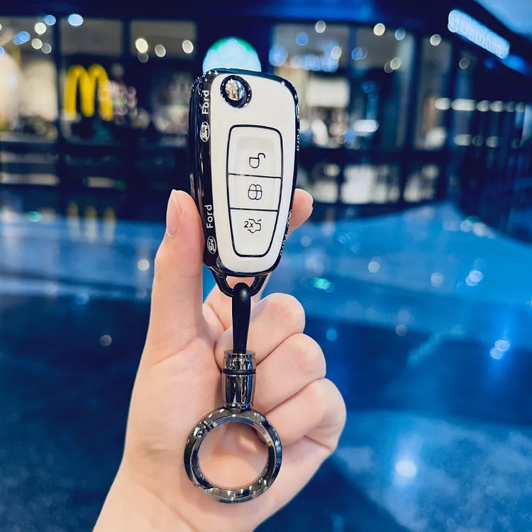 适用福特福克斯TPU全包钥匙套蒙迪欧福睿斯锐界锐际保护壳包扣