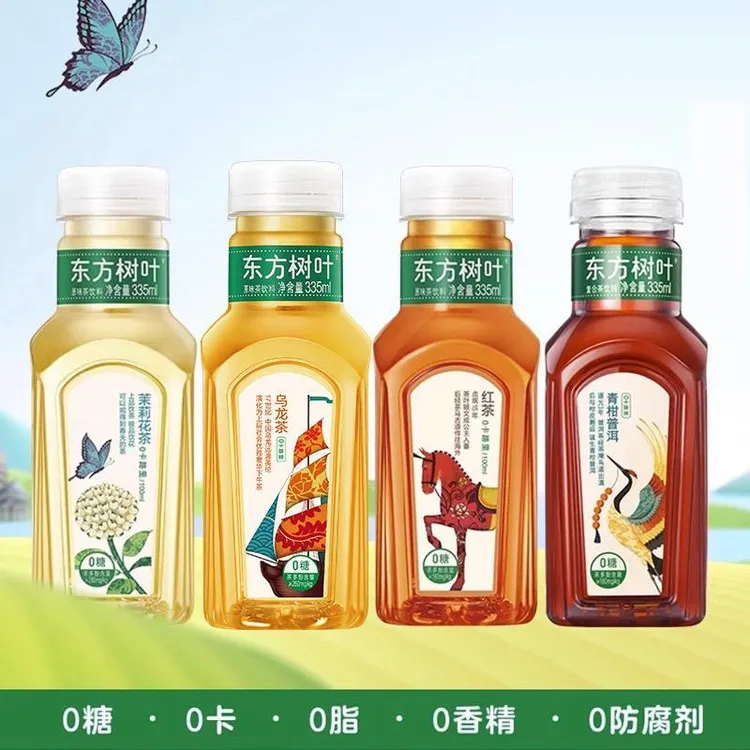 农夫山泉东方树叶335ML*6瓶茉莉花青柑普洱乌龙便携装树叶