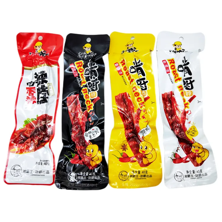 湘霸王辣脖长脖40克30包香辣糖醋多口味卤味零食网红小吃休闲食品