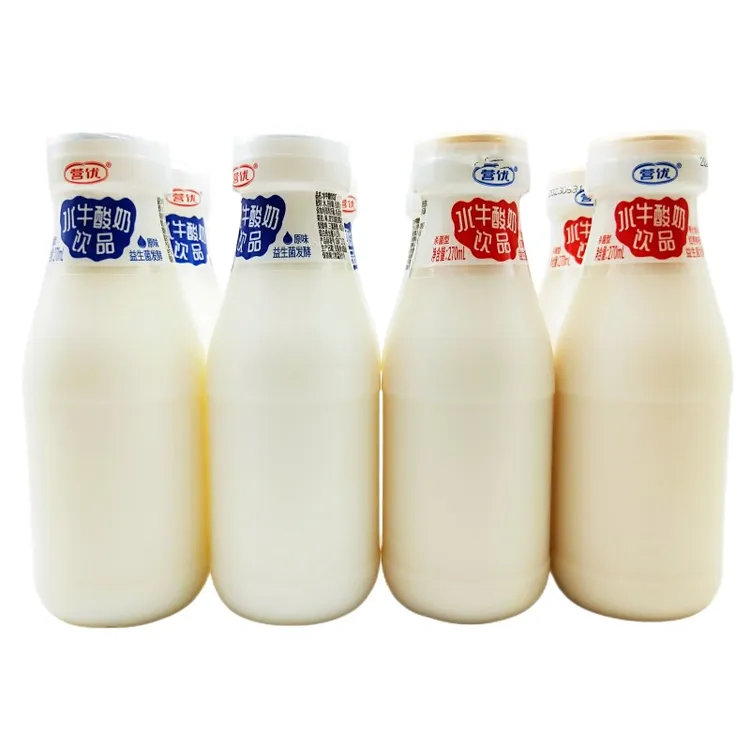 营优水牛酸奶饮品12瓶整箱批发原味红枣味益生菌发酵乳酸菌饮料