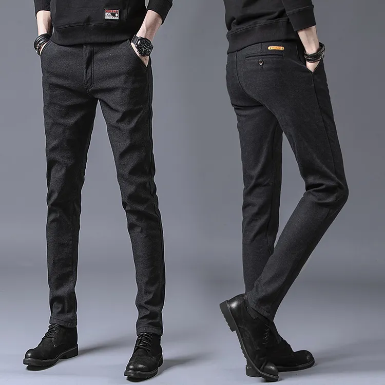 2024春季男士裤子休闲裤商务韩版弹力修身西裤男装男裤免烫潮流款