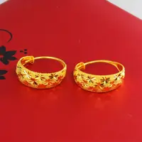 合金耳饰 【满天星妈妈耳环】精美气质时尚耳饰 百搭爆款金色耳环