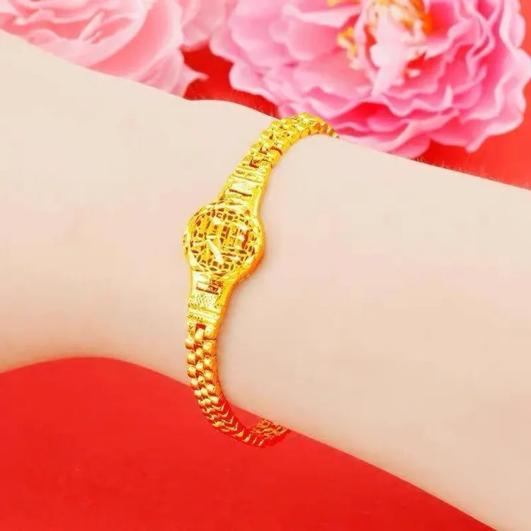 铜合金手链 精美福字手链女款 气质时尚女士手链妈妈生日礼物首饰