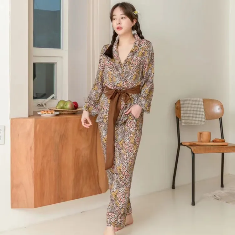 【午后咖啡】轻奢家居服套装T2306和NT2306