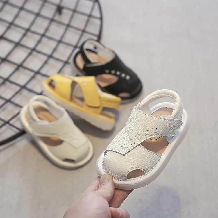 软底男宝真皮女童儿童学步鞋包头婴儿男童幼儿夏季宝宝鞋小童女宝