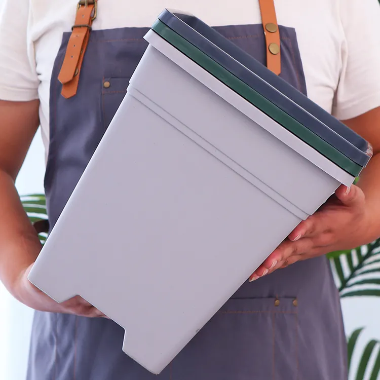 树脂塑料花盆室内阳台庭院绿植花卉植物不烂根透气加厚方形控根盆