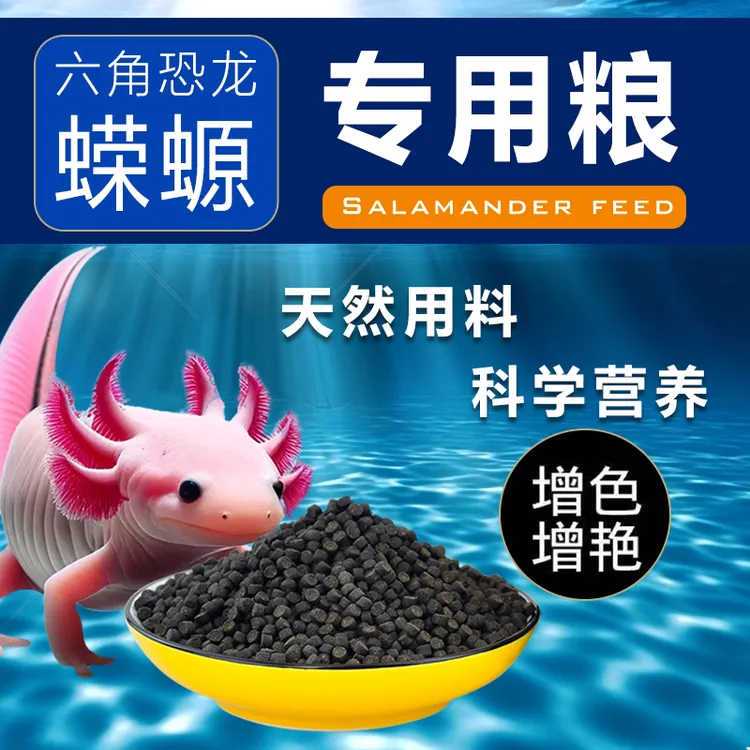下沉六角恐龙鱼饲料六角龙鱼饲料六六娃娃鱼西方蝾螈饲料鱼食专用
