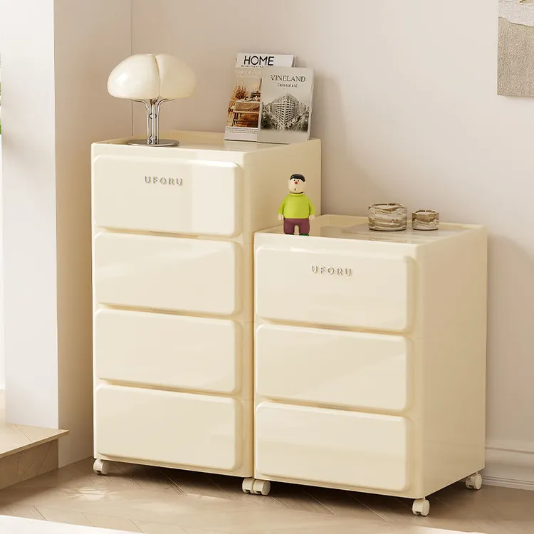 轻奢奶油风五斗收纳柜家用客厅抽屉式储物柜免安装卧室收纳储物柜