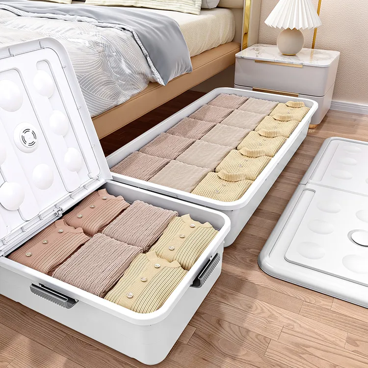 床底收纳箱学生宿舍特大号衣服收纳箱床下收纳箱家用大容量整理箱