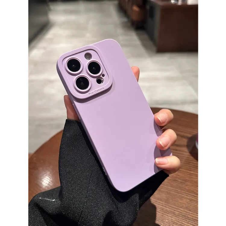 纯色硅胶软壳适用iPhone13苹果15全包手机壳16promax网红11防摔14