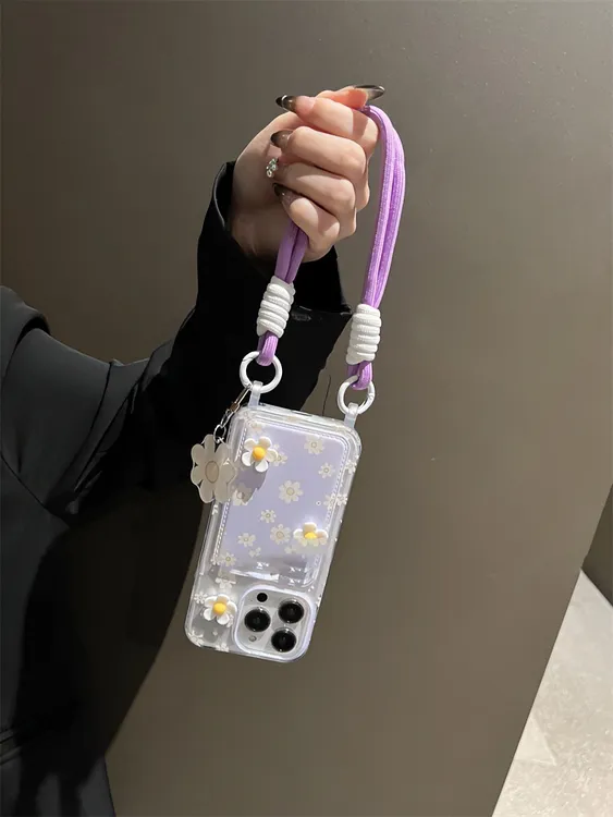 清新紫色小雏菊适用iPhone13苹果14promax手机壳创意12可爱xr个性