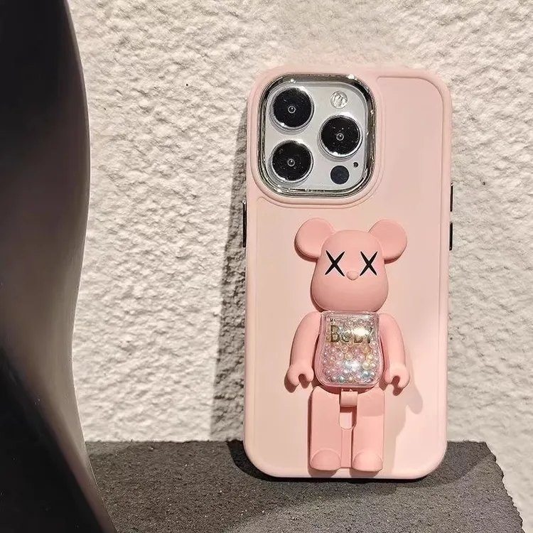 潮牌糖果暴力熊iphone12promax苹果15手机壳14小众13网红11简约78