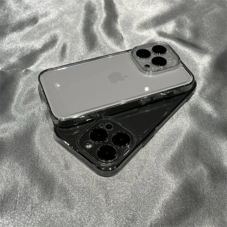 高级简约透明iPhone15苹果14promax手机壳13软壳11保护套12薄款78